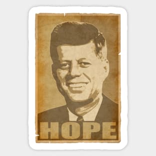 John F Kennedy JFK Hope Pop Art Sticker